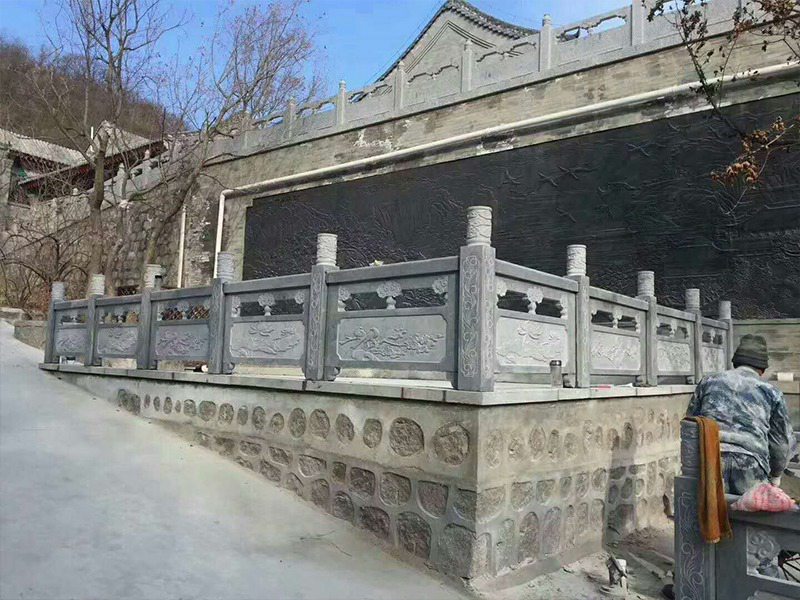 仿古建筑群雕花青石欄桿（編號(hào)310）